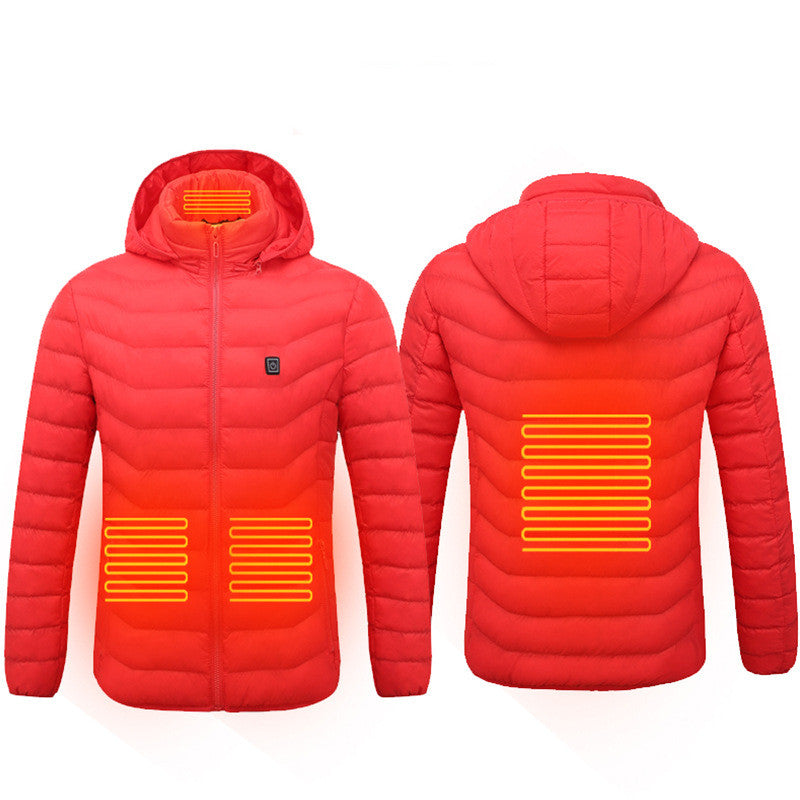 Unisex Heated Puffer Jacket Electric Heating Coat
