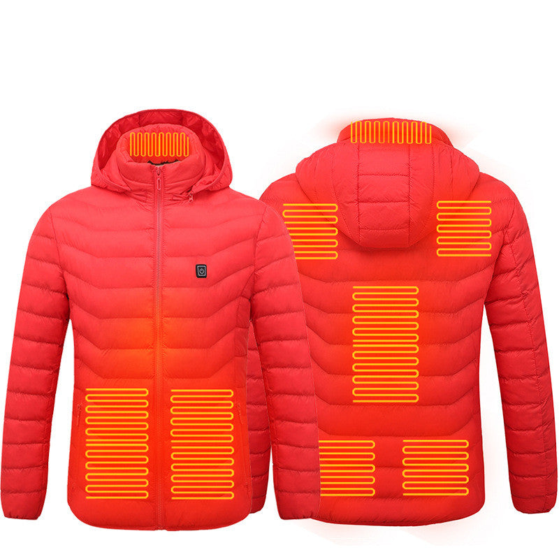 Unisex Heated Puffer Jacket Electric Heating Coat