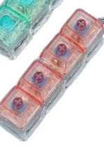 Mechanical Keyboard With Light Pressing Keychain