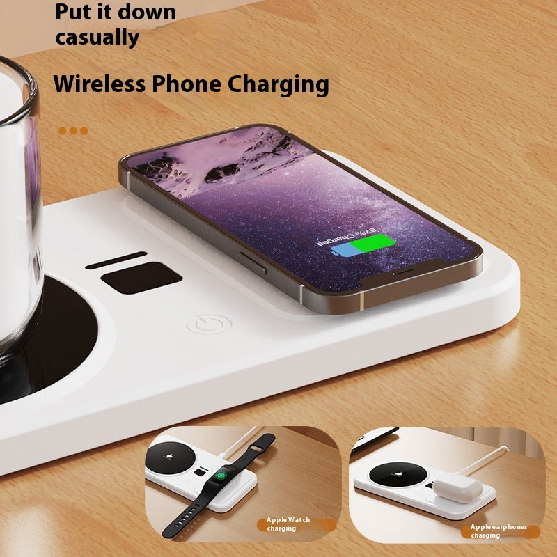 Wireless Charging Heating Base for phone and cup